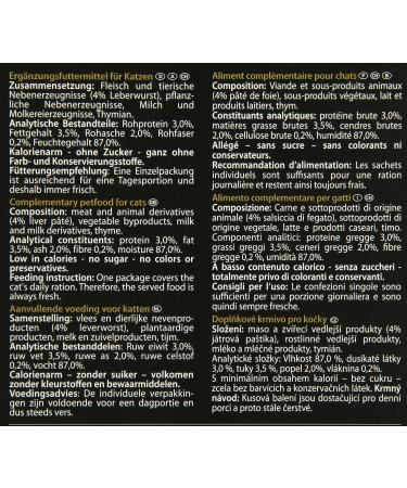 Miamor Cat Snack Liver Sausage Cream - Tasty Treats for Cats | 11x6x15g - International Shipping Available - Buy Online on GoSupps.com