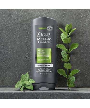 Dove Men+Care Body Wash for Extra Fresh Skin | 18 Ounce (Pack of 4) - Buy Online on GoSupps.com
