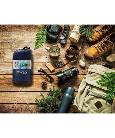 MIQIO 2-in-1 Sleeping Bag Liner & XL Travel Sheet - Lightweight Sleep Liner Inlay - Blue, 180x220cm - Buy Online on GoSupps.com