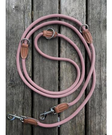Leitengr n Big Dog Leash - 3M Adjustable with 2 Carabiners | Devon Model | Rosa Palish | Lightweight & Durable - Ideal for Large Dogs - Buy Online on GoSupps.com