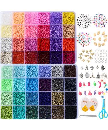 YITOHOP Loom Bands, Rubber Bands Bracelet Making Kit-Including 6000+ Loom Bands,200 S-Clips,15 Charms,100 Beads, and More DIY Arts Crafts Tools for 5+