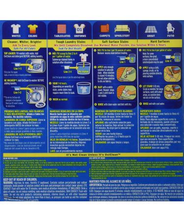 OxiClean Versatile Stain Remover 11 lbs - 195 Loads | Effective Stain Treatment for All Fabrics - International Shipping Available - Buy Online on GoSupps.com
