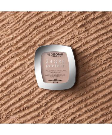 Deborah Group Srl Deborah Milano Compact powder 24 hours Perfect SPF 15 N1 Light Beige ultrafine texture matte soothing and regenerating suitable for sensitive skin 9 g 1 light beige - Buy Online on GoSupps.com
