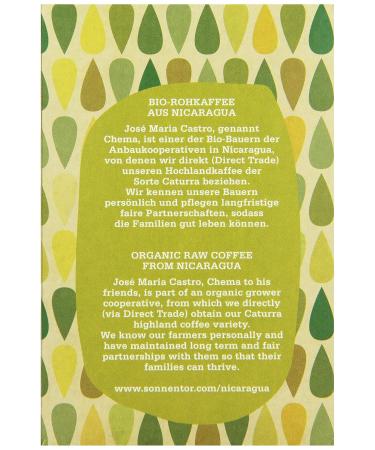 Sonnentor Organic Green Coffee | Double Chamber Bag - 54g | International Shipping Available - Buy Online on GoSupps.com