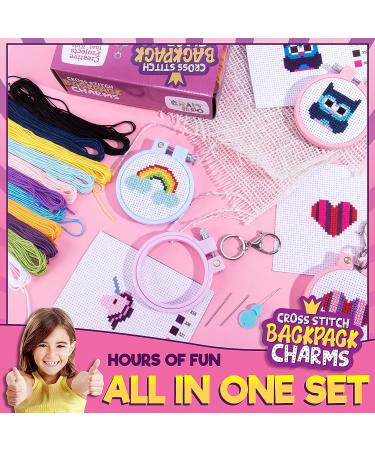 Kids' Cross Stitch Kits: 5 Stamped Designs for Beginners | Needlepoint & Embroidery Kit for Girls - Buy Online on GoSupps.com