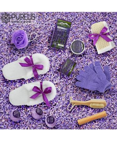 Deluxe XL Spa Gift Basket with Essential Oils - 20 Piece Luxury Bath & Body Set for Her - Natural Organic Holiday Gift (Grapeseed & Lavender) - Buy Online on GoSupps.com