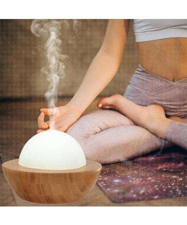 Zen'ar me Belisia Essential Oil Diffuser - Ultrasound Cold Air Aromatherapy - Bamboo & Glass Electrical Diffuser with LED Lighting for Room Fragrance - Buy Online on GoSupps.com