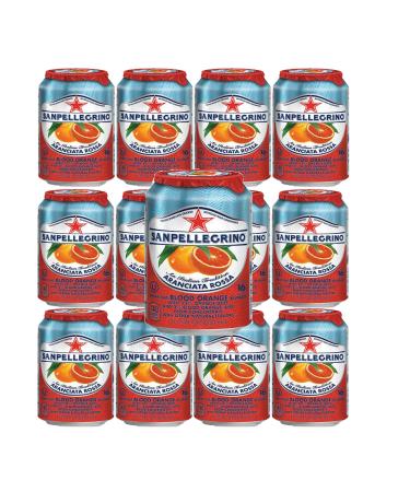 San Pellegrino Blood Orange, 11.5 oz cans, pack of 12