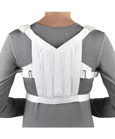 OTC Shoulder Brace Posture Support Control Figure-8 Style Medium White Medium