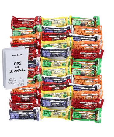 Millennium Energy Bars Assorted Flavors Including Emergency Guide (36 Packs)