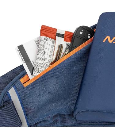 Nspire Hydration Waist Pack with 18oz Flask | Running Hiking Walking Camping Cycling | True Navy/Tigerlily - Buy Online on GoSupps.com