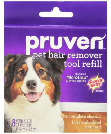 Pruven 849P-RF-8 3.8 by 7.6-Inch Pet Hair Remover Tool Refill with 8-Sheet