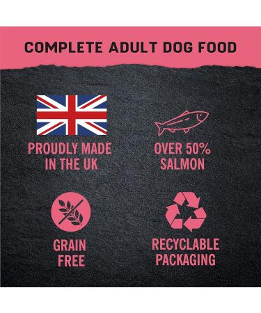 Harringtons Just 6 Salmon & Veg Complete Grain Free Dry Dog Food With Added Tasty Fresh Baked Bites 12kg Salmon 12 kg (Pack of 1) - Buy Online on GoSupps.com
