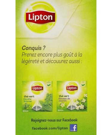 Lipton Green Tea Mandarin Orange 20 Sachets 36g - Pack of 3 - Buy Online on GoSupps.com