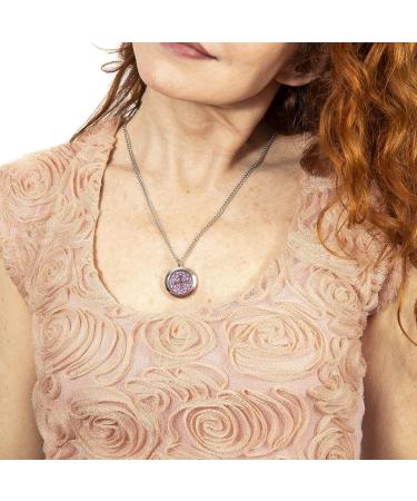 Wild Essentials Cross Essential Oil Diffuser Necklace - Stainless Steel Locket Pendant with 24-inch Chain & 12 Color Refill Pads | Customizable Aromatherapy Jewelry - Buy Online on GoSupps.com