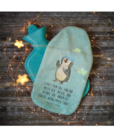 Mr. & Mrs. Panda Warm Bottle Penguin - Motivational Baby Grain Pillow & Hot Water Bottle Cover - Perfect Gift for Children - Blue - Buy Online on GoSupps.com