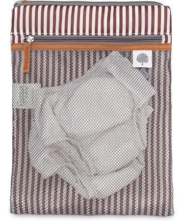 Parker Baby Cloth Diaper Wet Dry Bag - Waterproof Reusable Diaper Bag with Mesh Organizer and Zippered Pocket - Ideal for Diapers, Wipes, Clothes, and Swimsuits - Buy Online on GoSupps.com