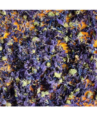 'Melody Blue' - 50g- Dried Edible Flower Petals - Blue Cornflower and Purple Mallow - Food Grade - Culinary - Cake - Bake - Decoration (342) - Buy Online on GoSupps.com