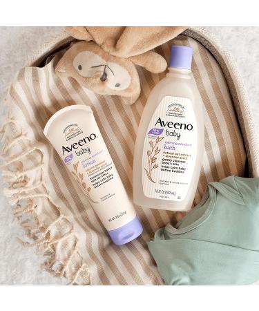 Aveeno Baby Calming Comfort Bath & Lotion Set  Night time Baby Skin Care Products with Natural Oat Extract  Lavender & Vanilla Scents  Paraben-Free  2 Items - Buy Online on GoSupps.com