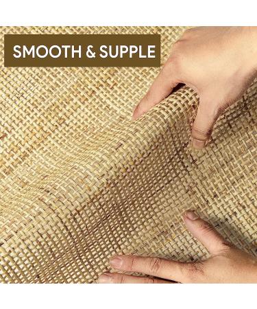 Natural Square Rattan Wicker Cane Webbing 14 Width - 12 Feet Roll for Wardrobe, Cabinets & Doors - Buy Online on GoSupps.com