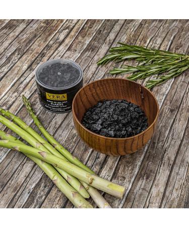 Gourmet Blend of Sea Salt Flakes & Vegetable Carbon 70g Suitable to be Used for Meat Poultry Seafood Pasta and Veggies. Use as a Premium Finishing Salt (Black) - Buy Online on GoSupps.com
