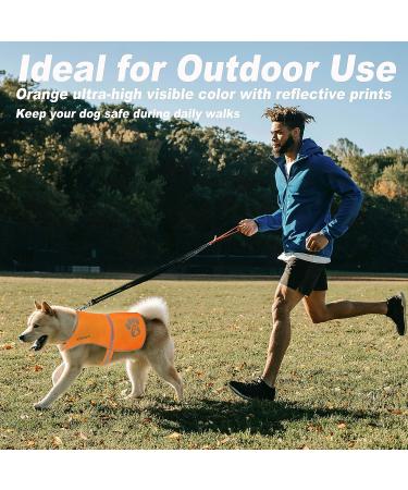 SPOTFLY Blaze Orange Dog Vest - Reflective Hunting Jacket for Medium Dogs - Buy Online on GoSupps.com
