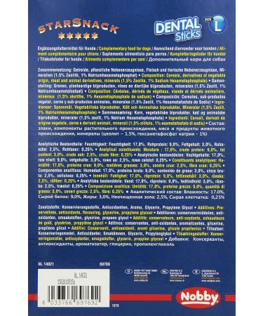 Nobby STARSNACK Dental Sticks for Dogs - Large 28 Pieces 840g - Tasty & Healthy Treats for Fresh Breath & Oral Care | International Shipping Available - Buy Online on GoSupps.com