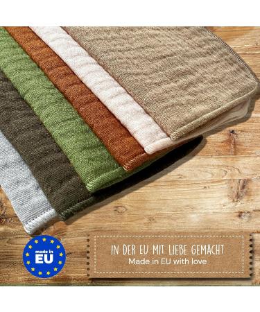 Mimadu Bio GOTS Baby Muslin Towel 25x25 cm | 100% Organic Cotton | Super Soft & Absorbent | Eco-Friendly Baby Care | Mini Wash Cloths - Buy Online on GoSupps.com