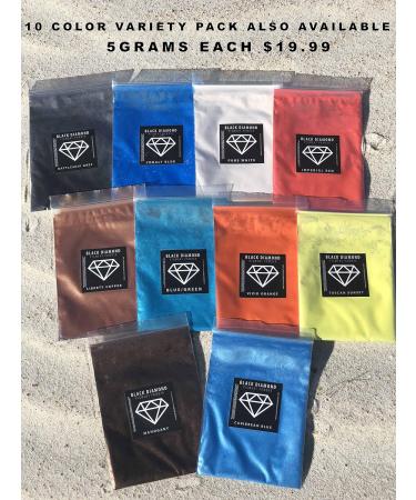 Black Diamond Pigments 51g/1.8oz - Professional Grade Pearlescent Epoxy Resin Color Pigment for Nail Polish, Lip Gloss, Eye Shadow, Slime & Candle Jars - 100% Natural & Vegan - Buy Online on GoSupps.com