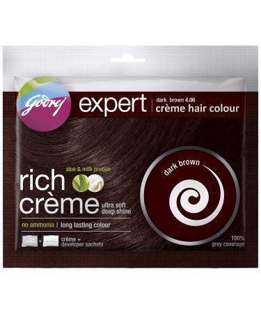 Godrej Expert Creme Hair Colour Dark Brown 20G+20Ml