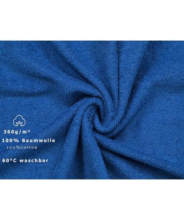 Betz 2-Piece Sauna Towel Set - Palermo 100% Cotton Terry XXL Bath & Beach Towels (80 x 200 cm) - Blue | International Shipping Available - Buy Online on GoSupps.com