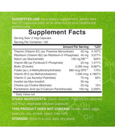 Magnesium Glycinate 500mg Veggie Capsules & Bioactive Vitamin B Complex Bundle Pack Easily Absorbed Chelated Mineral Immune Energy & Metabolism Supplement - Buy Online on GoSupps.com