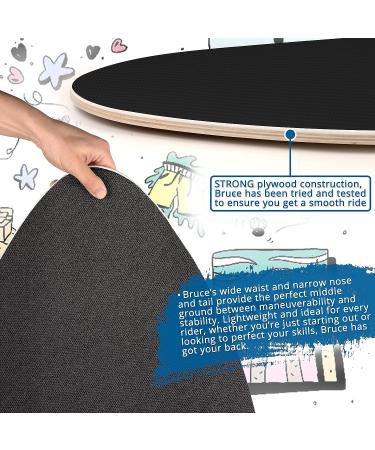 BINDY Australia 41 Kids Skimboard with Storage Bag - Durable Wooden Beach Board for Beginners - Lightweight Bodyboard with EVA Grip Pad - Buy Online on GoSupps.com