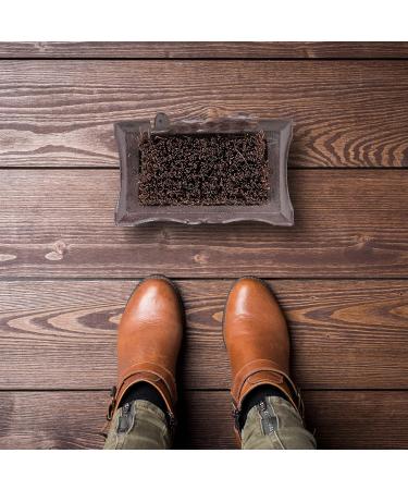 Relaxdays Cast Iron Shoe Brush Hard Bristles Antique Outdoor Boot Scraper Penguin Design Brown/Bronze/Copper 17 x 24 x 14cm Brown / Bronze / Copper - Buy Online on GoSupps.com