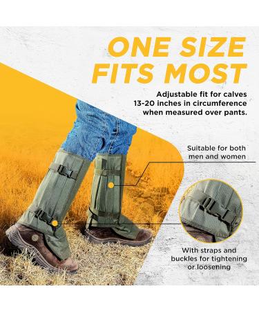 Razer Snake Gaiters for Hiking & Hunting | Ultimate Snake Bite Protection | Adjustable Lightweight & Durable | Unisex with Carrying Bag - USA Tested - Buy Online on GoSupps.com