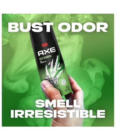 AXE Wild Bamboo Men's Body Spray Deodorant 48hr Odor Protection With Essential Oils Aluminum Free Deodorant Body Spray 4.0oz Grapefruit 4 Ounce (Pack of 1) - Buy Online on GoSupps.com