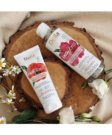 Delia Cosmetics - EKOflorist - Cleansing Scrub - Vegan Peeling Natural Cosmetic with Walnut Particles - for All Skin Types - Cleanses Smoothes Removes Dead Skin - 75ml - Buy Online on GoSupps.com