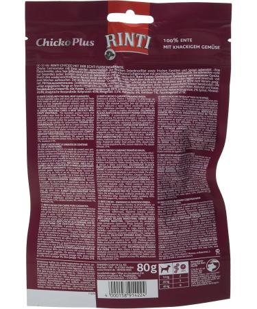 RINTI Chicko Plus Vegetable Tarts with Duck - 12x80g | Premium International Pet Treats - Buy Online on GoSupps.com