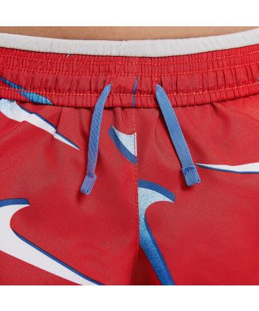 Nike Girl's Dry Tempo Shorts Swoosh - Medium University Red/White/Game Royal - Buy Online on GoSupps.com