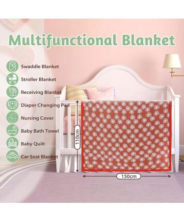 amo nenes Baby Swaddle Blanket - Large 110 x 150 cm, Soft Breathable Muslin Cloth, 100% Bamboo Cotton Wrap for Newborn Boys and Girls - Buy Online on GoSupps.com