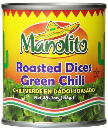 Mama Fresca Diced Roasted Green Chili 7-Ounce (Pack of 24)