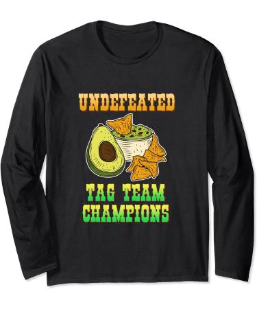 Undefeated Tag Team Champions Avocado Guacamole Fruits Vegan Long Sleeve T-Shirt
