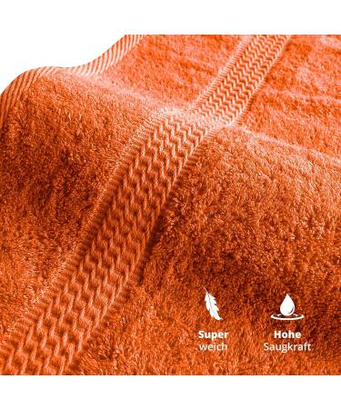 Class Home Collection Terry Cloth Bath Towels - 70x140 cm Pack of 4 100% Cotton - Terra Color - Buy Online on GoSupps.com