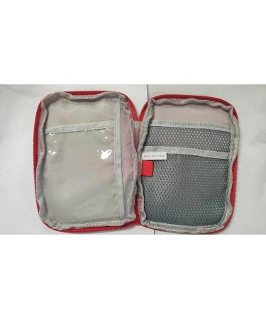 Buy Mini First Aid Bag - Portable Empty Medication Storage Bag - Red Medicine Organizer - Buy Online on GoSupps.com