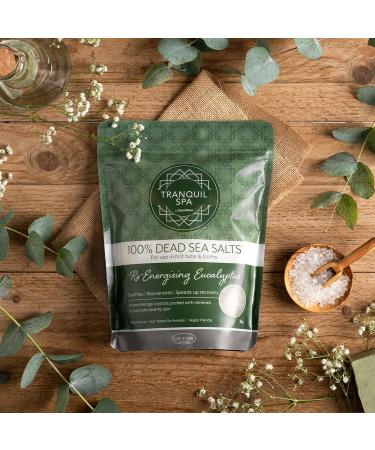 Clearwater Tranquil Spa 100% Dead Sea Salt - 1kg Bathing & Whirlpool Salt with Eucalyptus - Natural Minerals for Relaxation - Buy Online on GoSupps.com