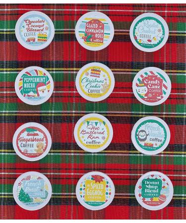 Holiday Coffee Advent Calendar Gift Set - 24 Premium Single-Serve 100% Arabica Holiday Flavored Coffees - Buy Online on GoSupps.com