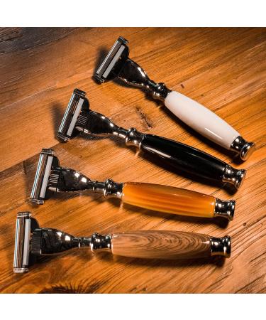 Buy Union Razors SS4RZ Razor with Brown Wood Handle - Premium Quality & International Shipping - Buy Online on GoSupps.com