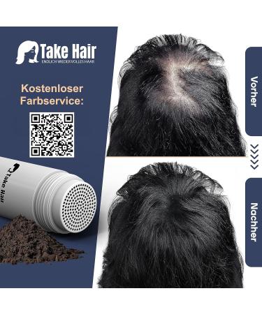 Take Hair - Loose Hair | For Women - Rain and Wind Resistant - 7g - Loose Hair for Thickening Hair - Powder for Hair Loss and Thinning Hair (Dark Brown Loose Hair) - Buy Online on GoSupps.com