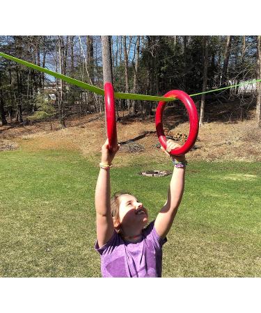 AP Plus Ninja Warrior Rings - Set of 2 Large Red for Traverse Gymnastics Climbing | Obstacle Courses & Slack Lines | Outdoor Playground Equipment Accessories - Buy Online on GoSupps.com