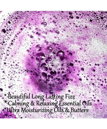 Lavender Bath Bombs Gift Set - 18 Bulk Bath Bombs with Essential Oils for Men and Women. Organic Ingredients, Individually Wrapped. Relaxing and Natural Bath Balls - Buy Online on GoSupps.com
